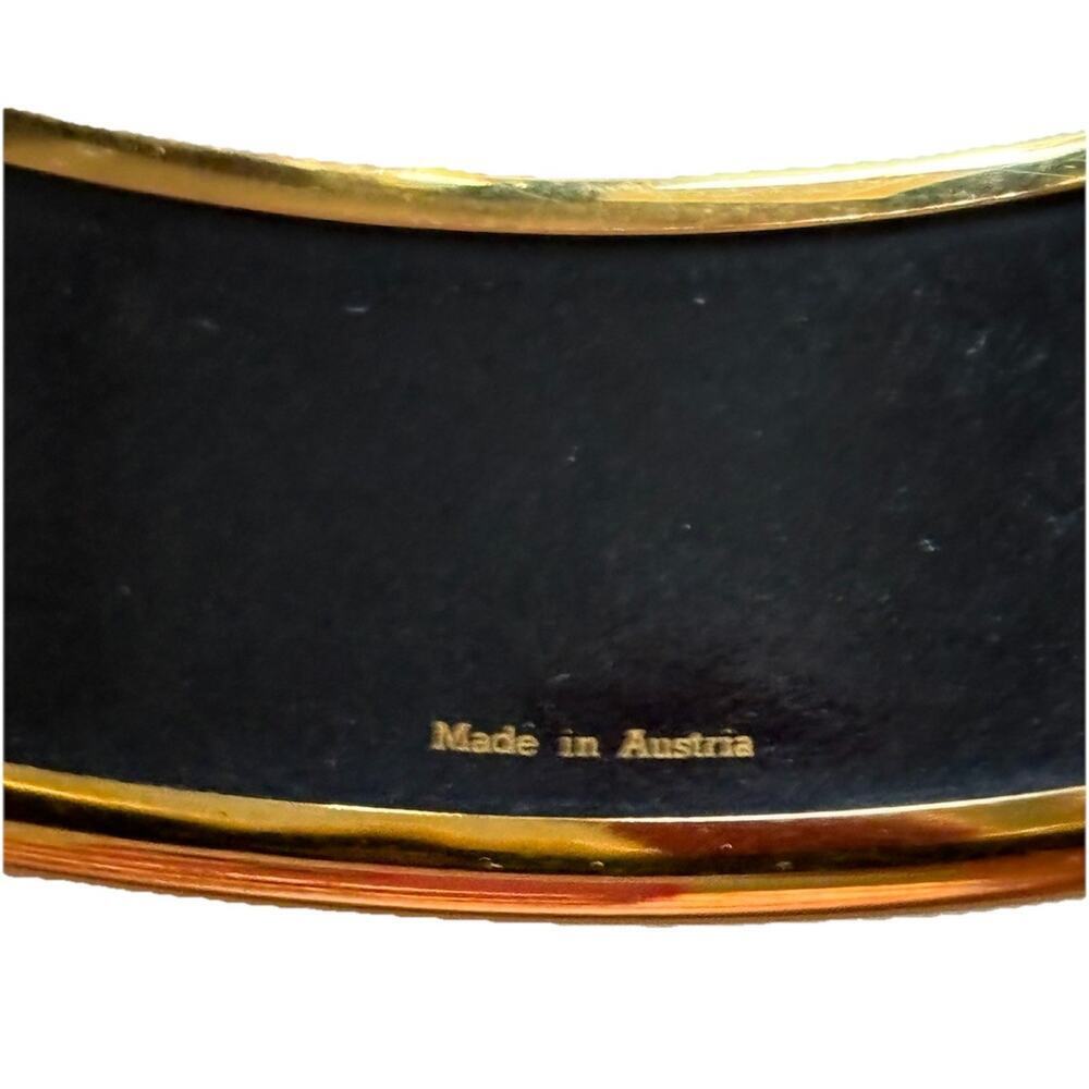 Hermes Cert Auth Enamel Cloisonné “Grand Apparat” Bangle Bracelet Plating - Picture 11 of 16
